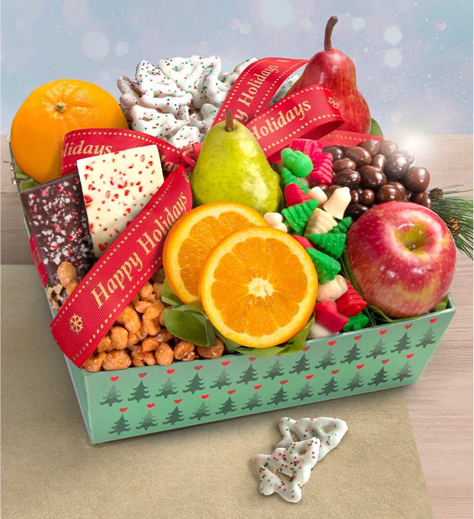 Fireside Holiday Fruit Basket